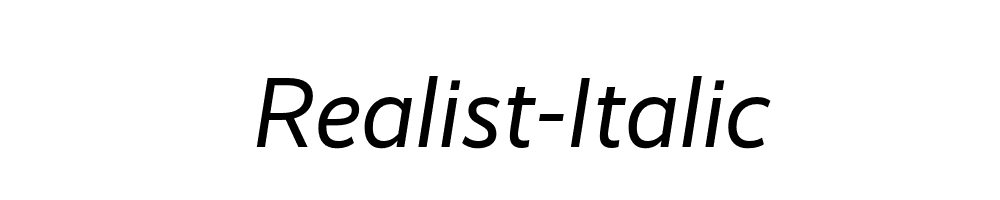 Realist-Italic