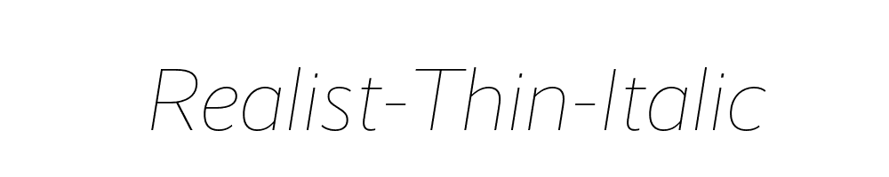 Realist-Thin-Italic