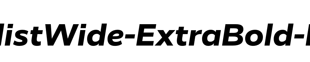 RealistWide-ExtraBold-Italic