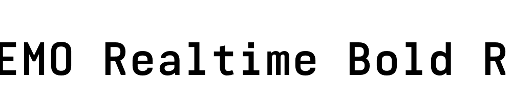 FSP DEMO Realtime Bold Regular