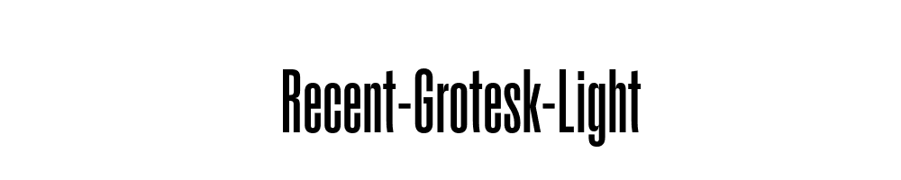 Recent-Grotesk-Light