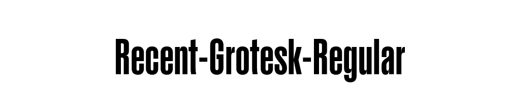 Recent-Grotesk-Regular