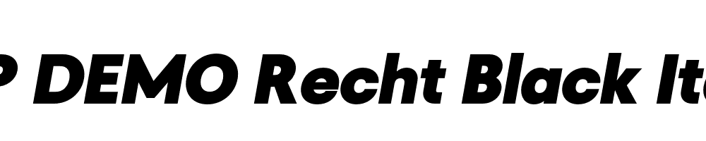 FSP DEMO Recht Black Italic