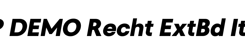 FSP DEMO Recht ExtBd Italic