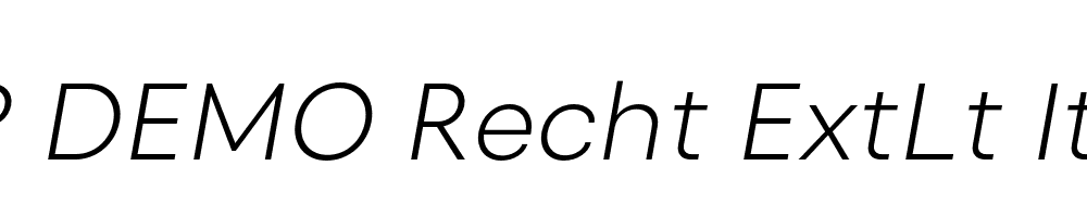 FSP DEMO Recht ExtLt Italic