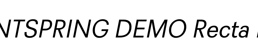  DEMO Recta Italic