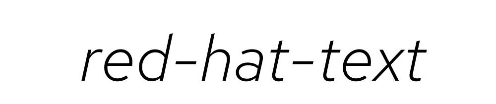 Red Hat Text