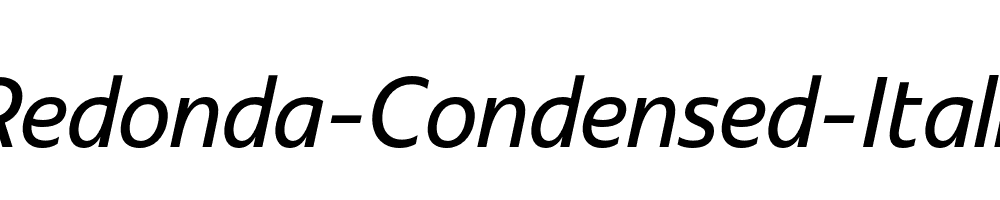 Redonda-Condensed-Italic