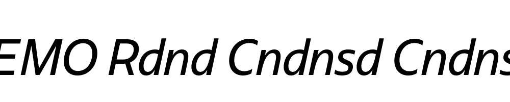 FSP DEMO Rdnd Cndnsd Cndnsd Italic