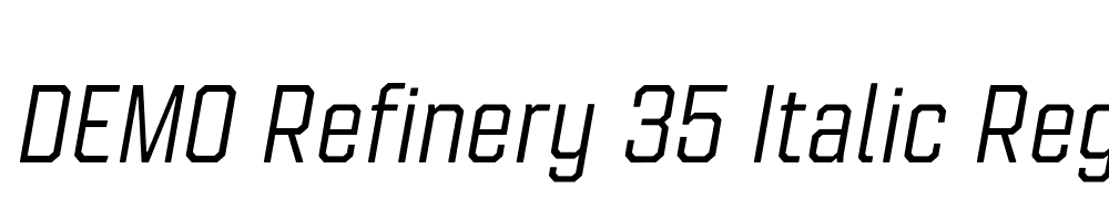 FSP DEMO Refinery 35 Italic Regular