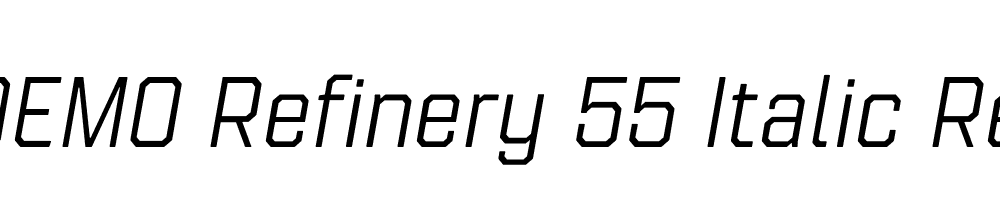 FSP DEMO Refinery 55 Italic Regular