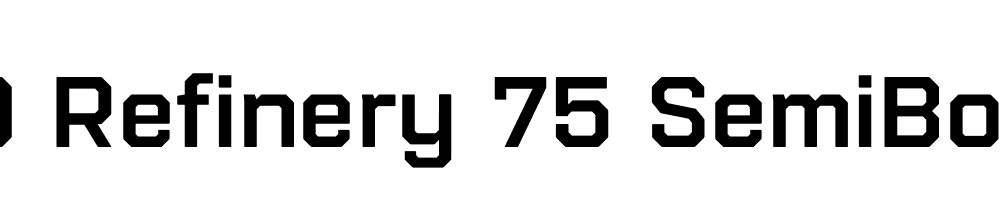 FSP DEMO Refinery 75 SemiBold Regular