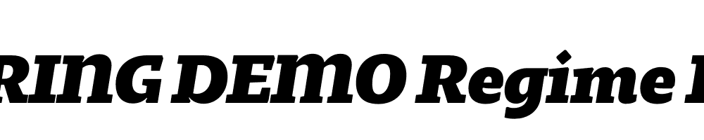  DEMO Regime Bold Italic