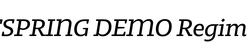  DEMO Regime Italic