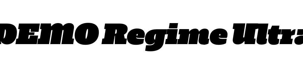  DEMO Regime Ultra Italic Regular