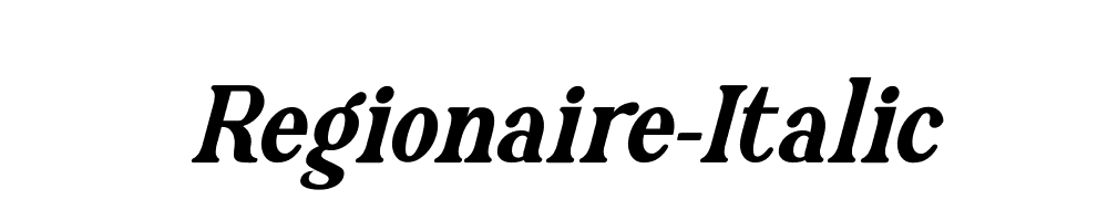 Regionaire-Italic