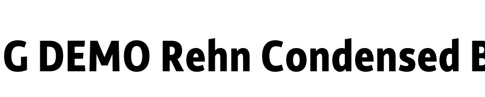  DEMO Rehn Condensed Bold Regular