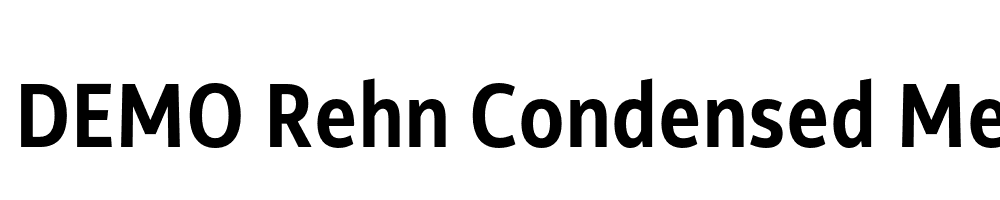  DEMO Rehn Condensed Medium Regular