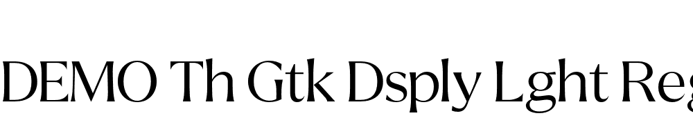 FSP DEMO Th Gtk Dsply Lght Regular