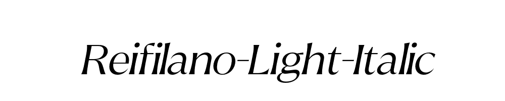 Reifilano-Light-Italic