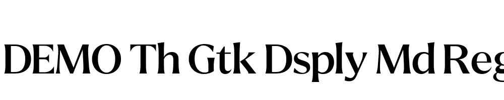 FSP DEMO Th Gtk Dsply Md Regular