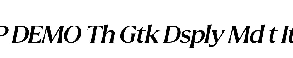 FSP DEMO Th Gtk Dsply Md t Italic