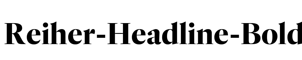 Reiher-Headline-Bold