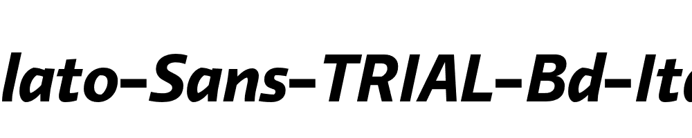 Relato-Sans-TRIAL-Bd-Italic