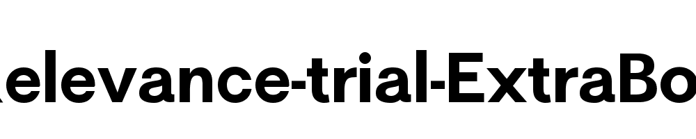 Relevance-trial-ExtraBold