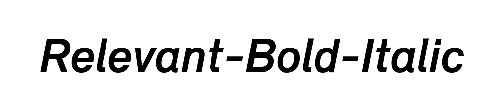 Relevant-Bold-Italic