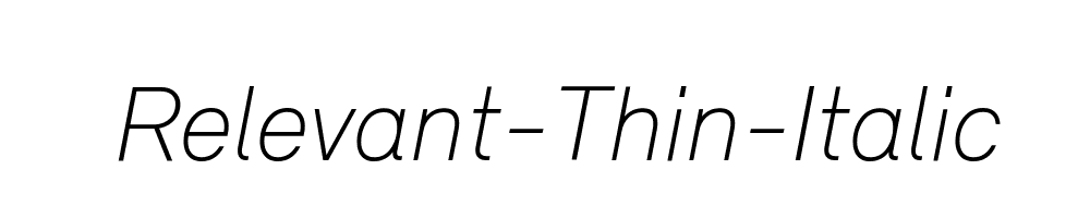 Relevant-Thin-Italic