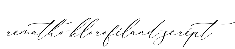 Rematho Klorofiland Script