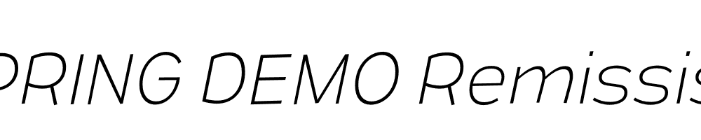  DEMO Remissis El Italic