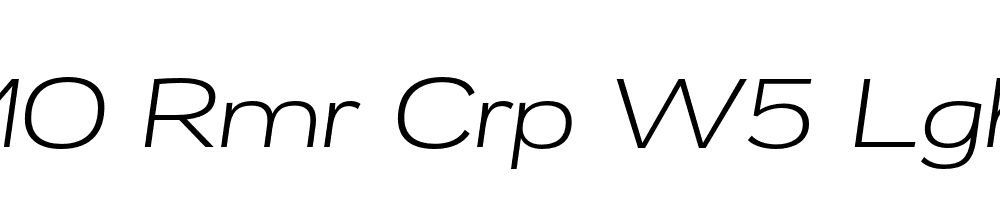 FSP DEMO Rmr Crp W5 Lght tlc Italic