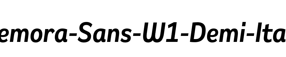 Remora-Sans-W1-Demi-Italic