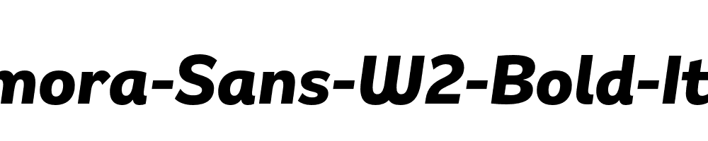 Remora-Sans-W2-Bold-Italic