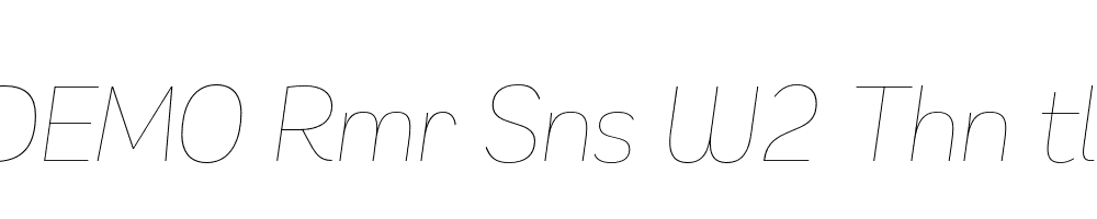 FSP DEMO Rmr Sns W2 Thn tlc Italic