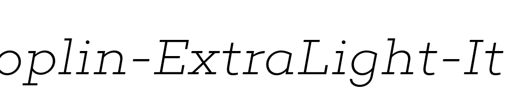 Choplin-ExtraLight-Italic