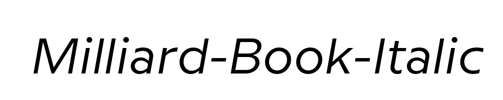 Milliard-Book-Italic