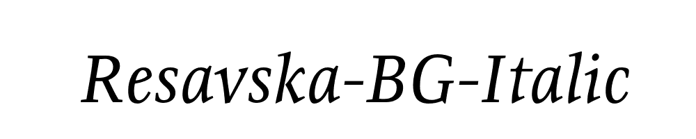 Resavska-BG-Italic