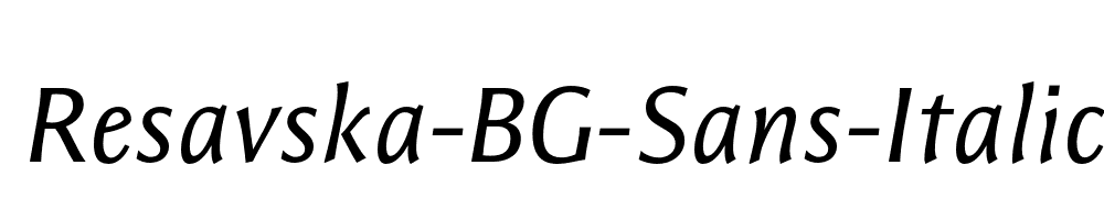 Resavska-BG-Sans-Italic