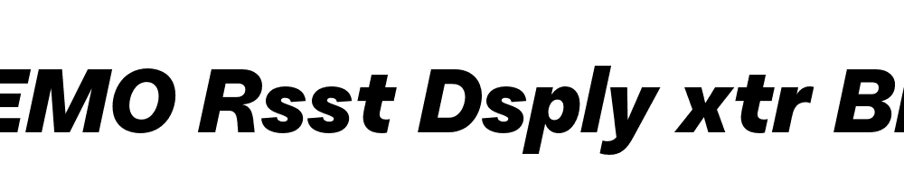 FSP DEMO Rsst Dsply xtr Bld Italic