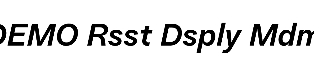 FSP DEMO Rsst Dsply Mdm Italic