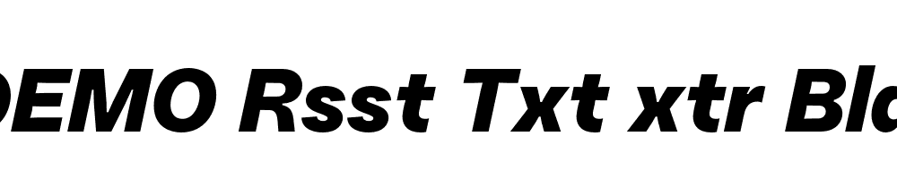 FSP DEMO Rsst Txt xtr Bld Italic