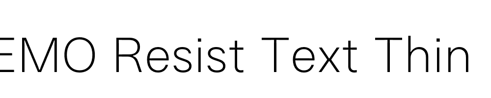 FSP DEMO Resist Text Thin Regular