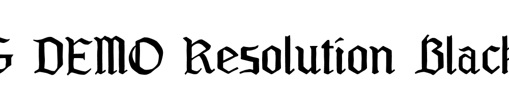  DEMO Resolution Blackletter Regular