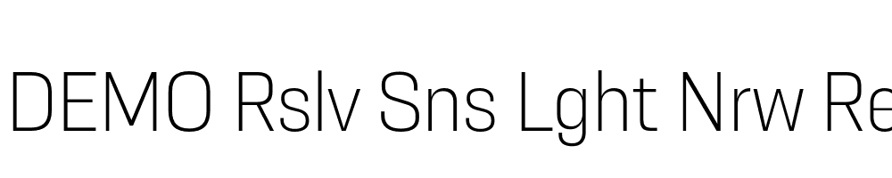 FSP DEMO Rslv Sns Lght Nrw Regular