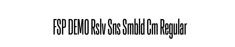 FSP DEMO Rslv Sns Smbld Cm Regular