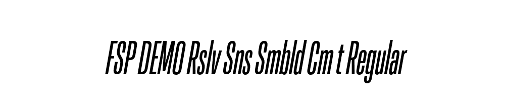 FSP DEMO Rslv Sns Smbld Cm t Regular