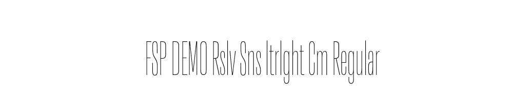 FSP DEMO Rslv Sns ltrlght Cm Regular